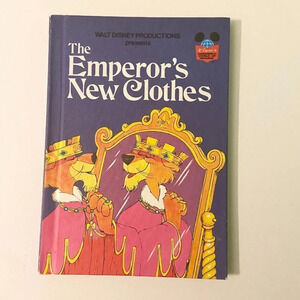 Vintage 1975 The Emperors New  Clothes Disney World of Reading Book HC
